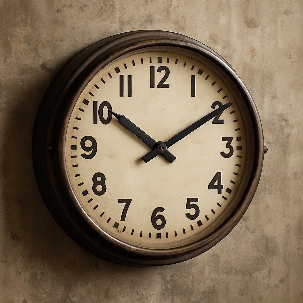 Horloge industrielle vintage : la pièce maîtresse d’un intérieur brut