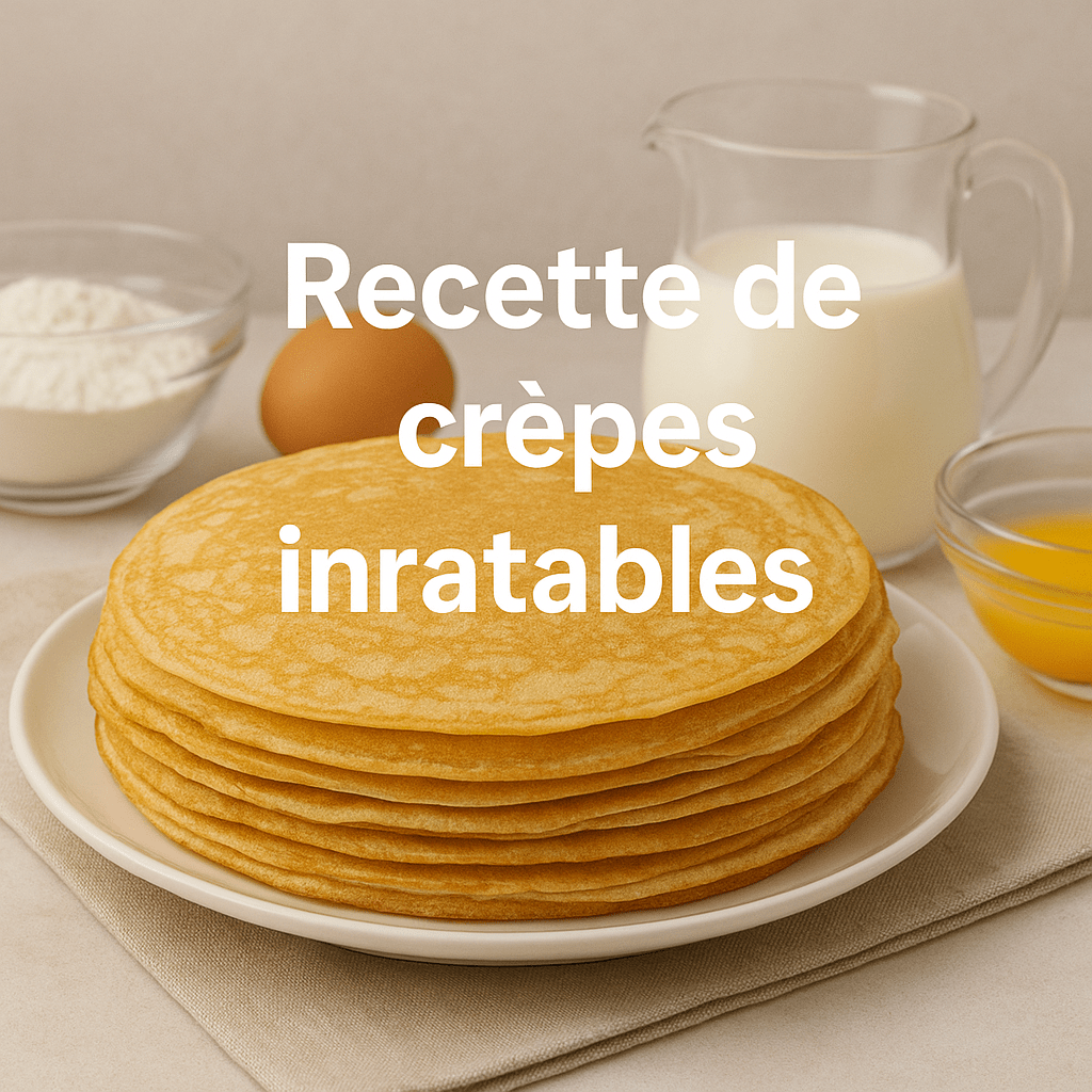 Faire des crêpes inratables, recette simple et idéale