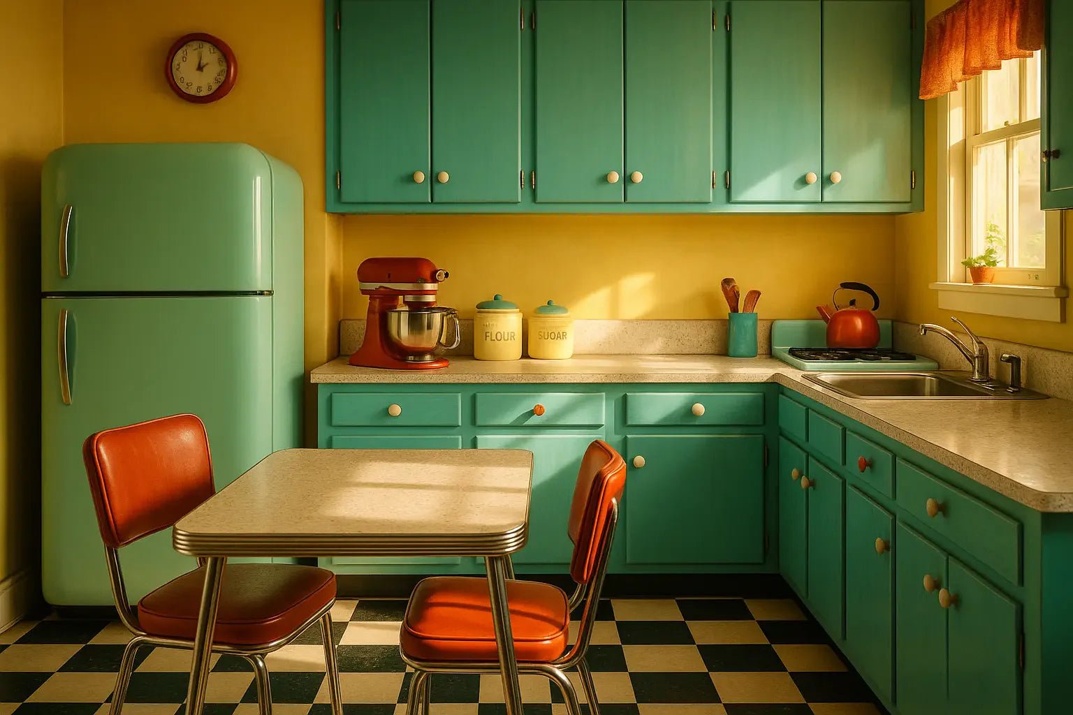 cuisine rétro : objets vintage et joie qui résiste au temps