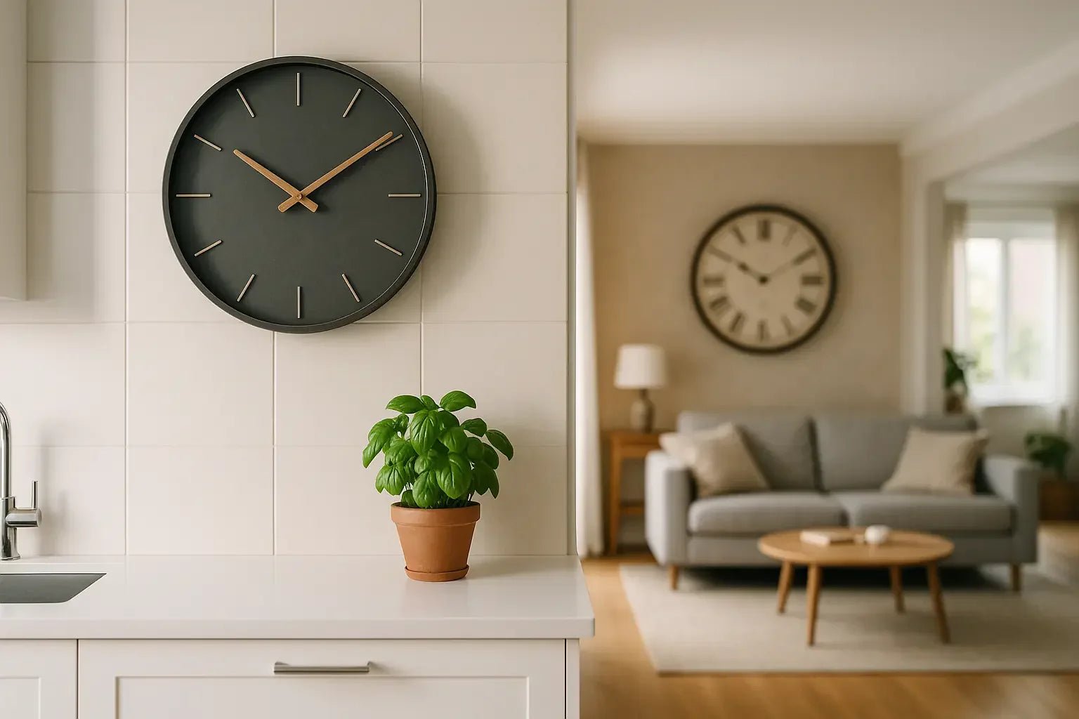 La pendule murale cuisine-maison : pratique et déco variée