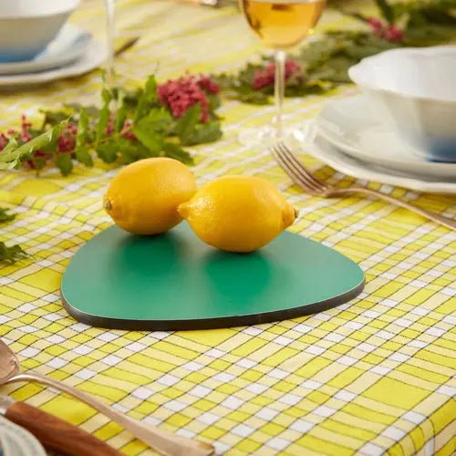 Dessous de plat ovale avec stratifiés en MDF, fabriqué artisanalement en Abruzze