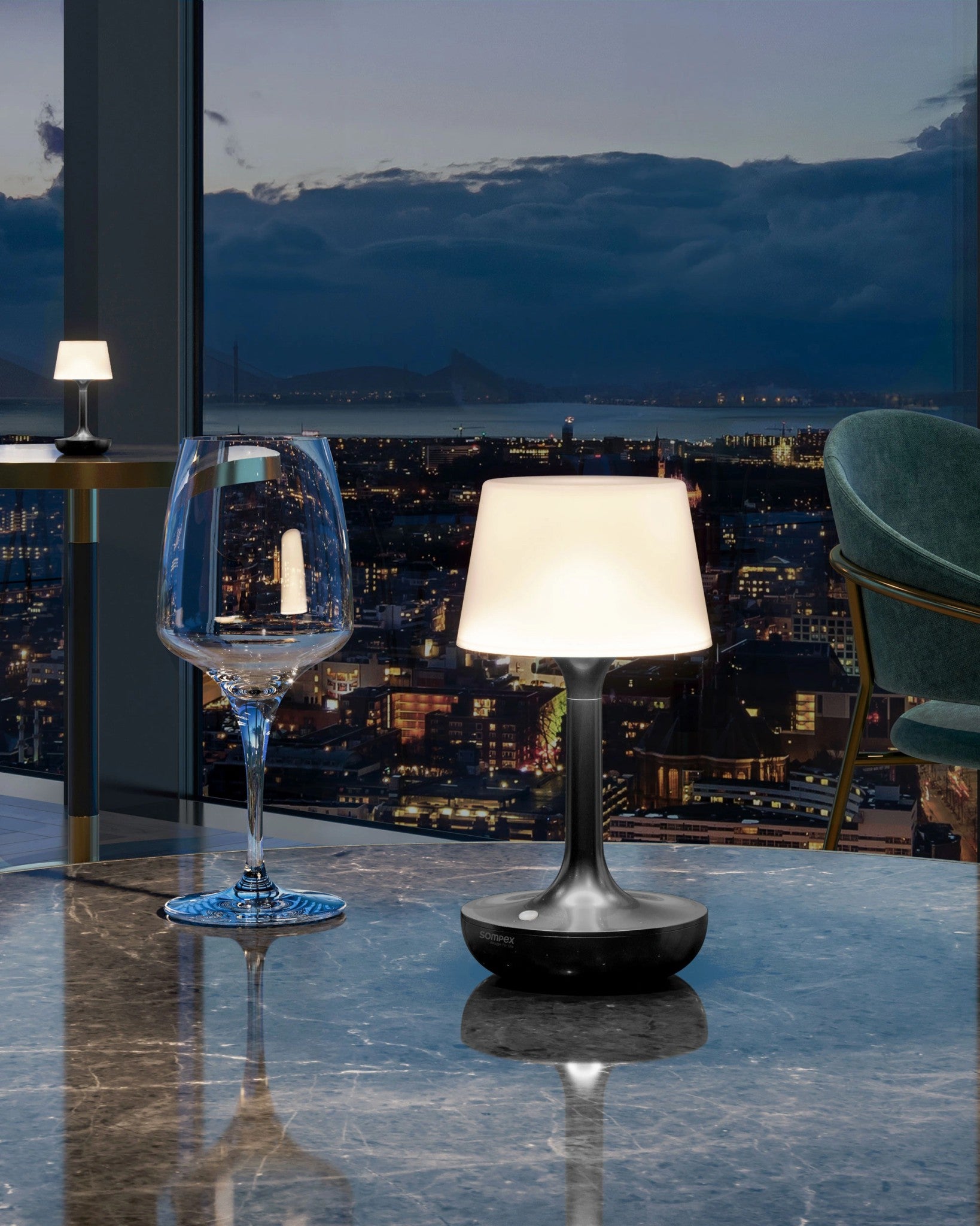 Lampe de table GINN Sompex - Gris espace
