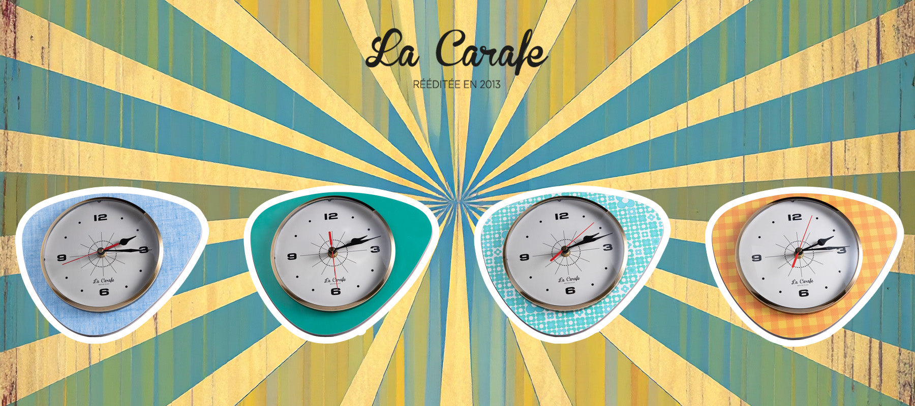 Horloge Vintage – Design Médiator Rétro, Conçu à Bordeaux