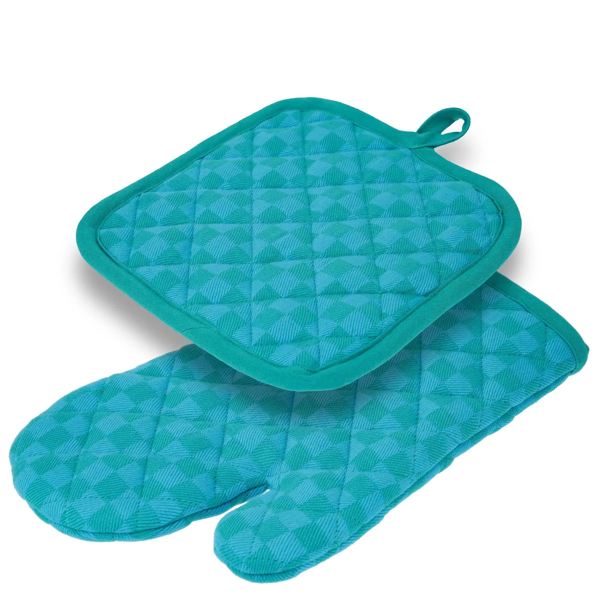 Gant de Cuisine et Manique - Damier-LA CARAFE- FIGUE