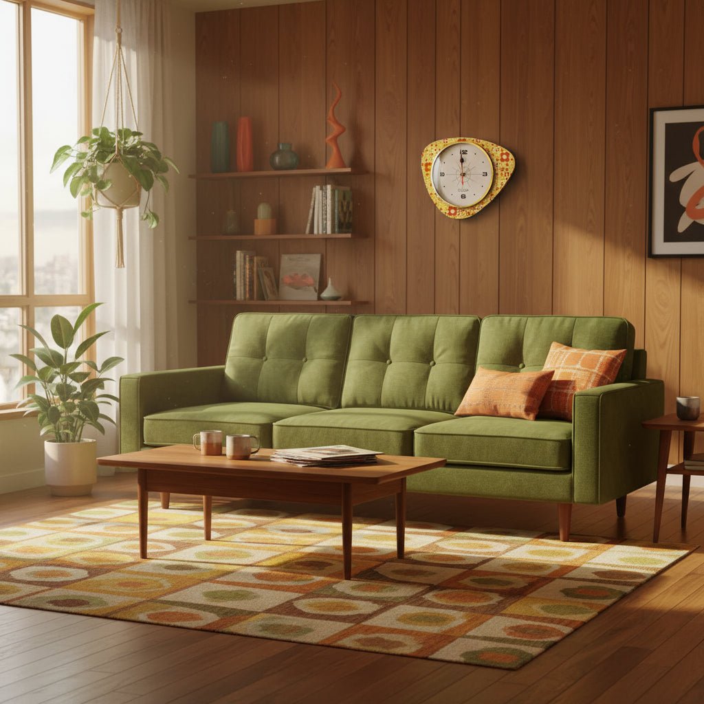 Horloge murale médiator capucine – Cadran beige - La Carafe