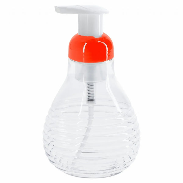 Distributeur de savon mousse – Style rétro 450 mL en plastique vintage, design années 50-70, décoration maison vintage.