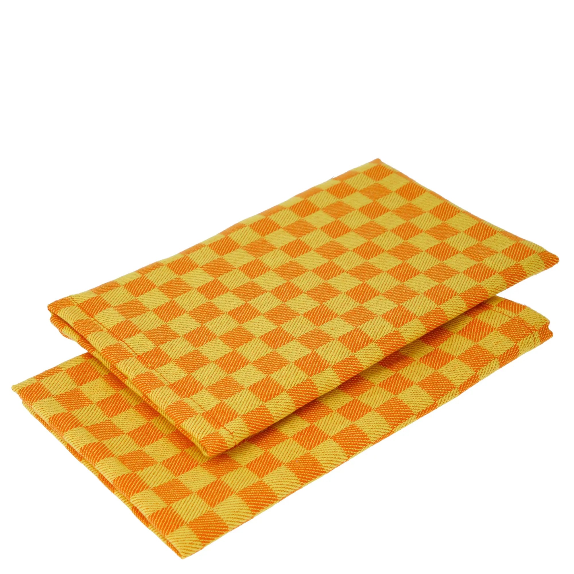 Set de 2 serviettes de tables à carreaux - La Carafe