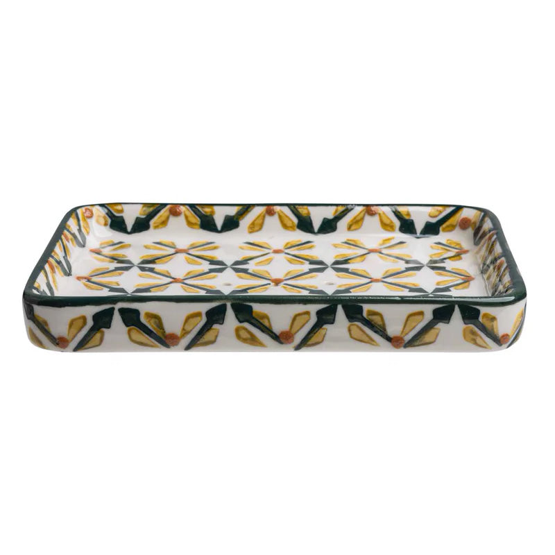 Porte-savon rectangulaire motif art déco