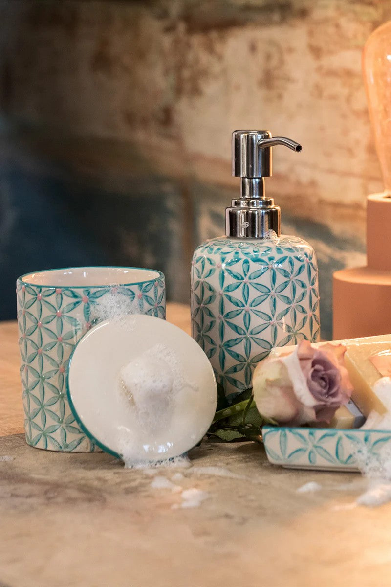 Distributeur de savon liquide motif rétro