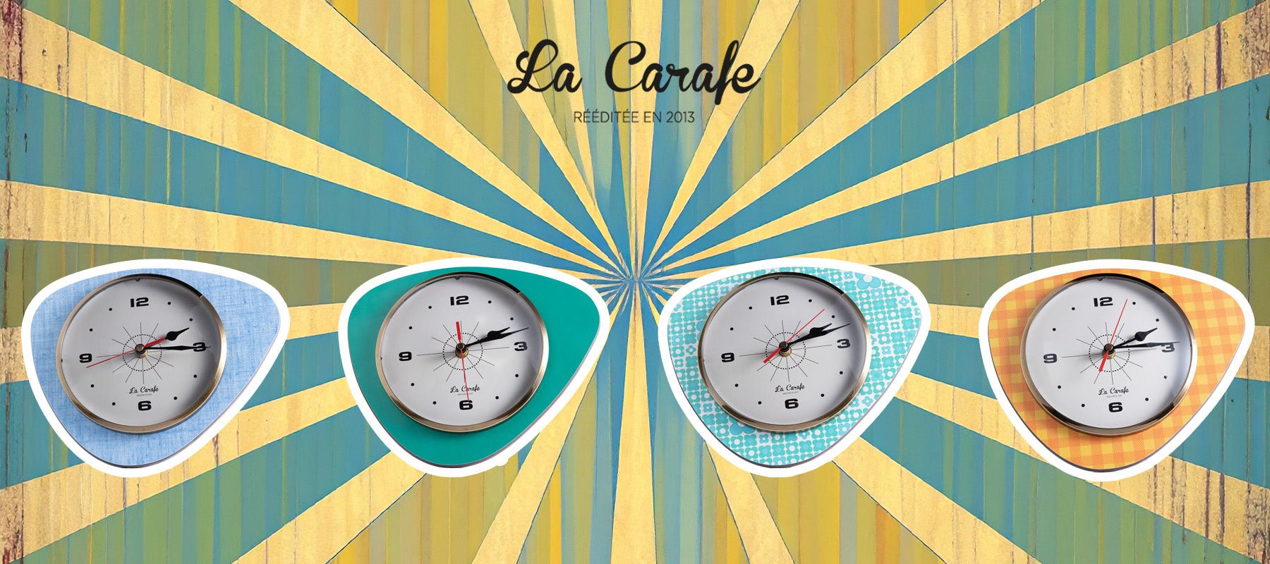 L'horloge murale rétro : le charme vintage des années 60 signé La Carafe