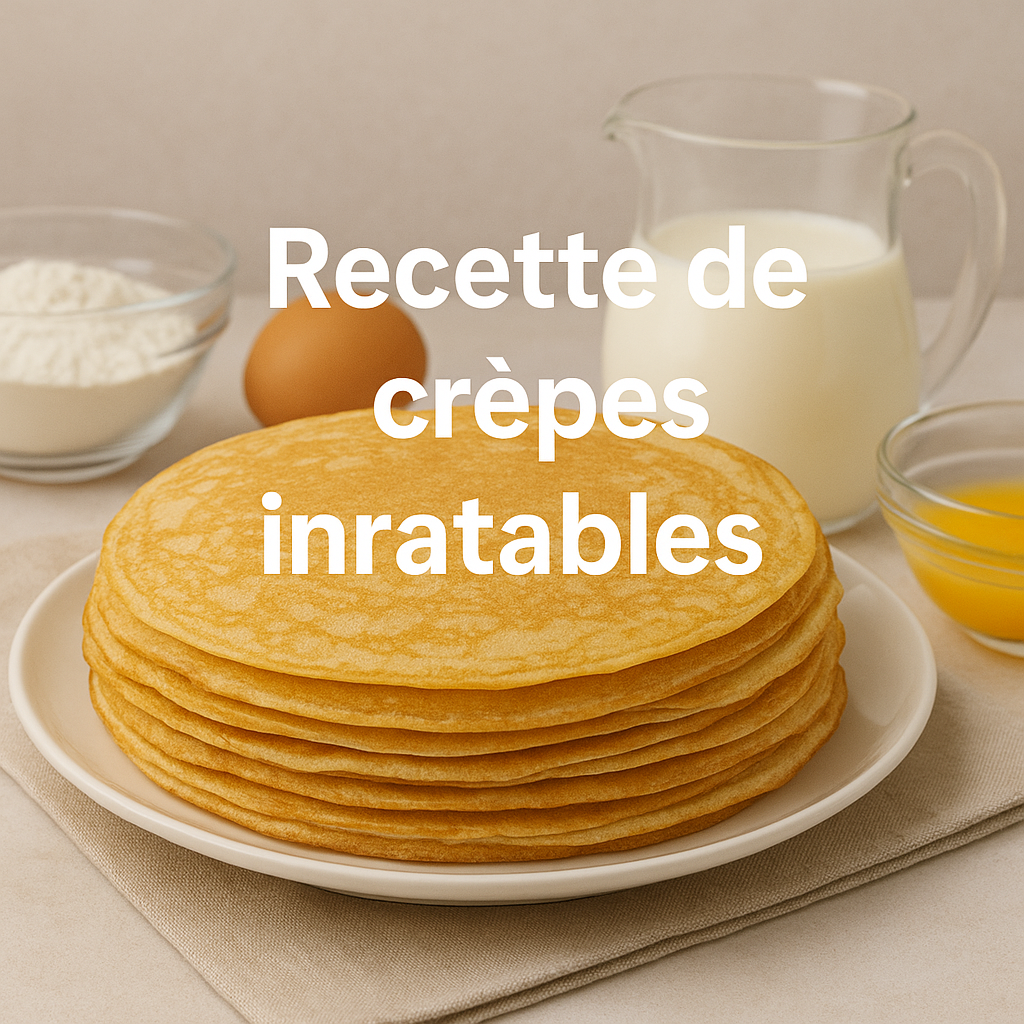 Faire des crêpes inratables, recette simple et idéale