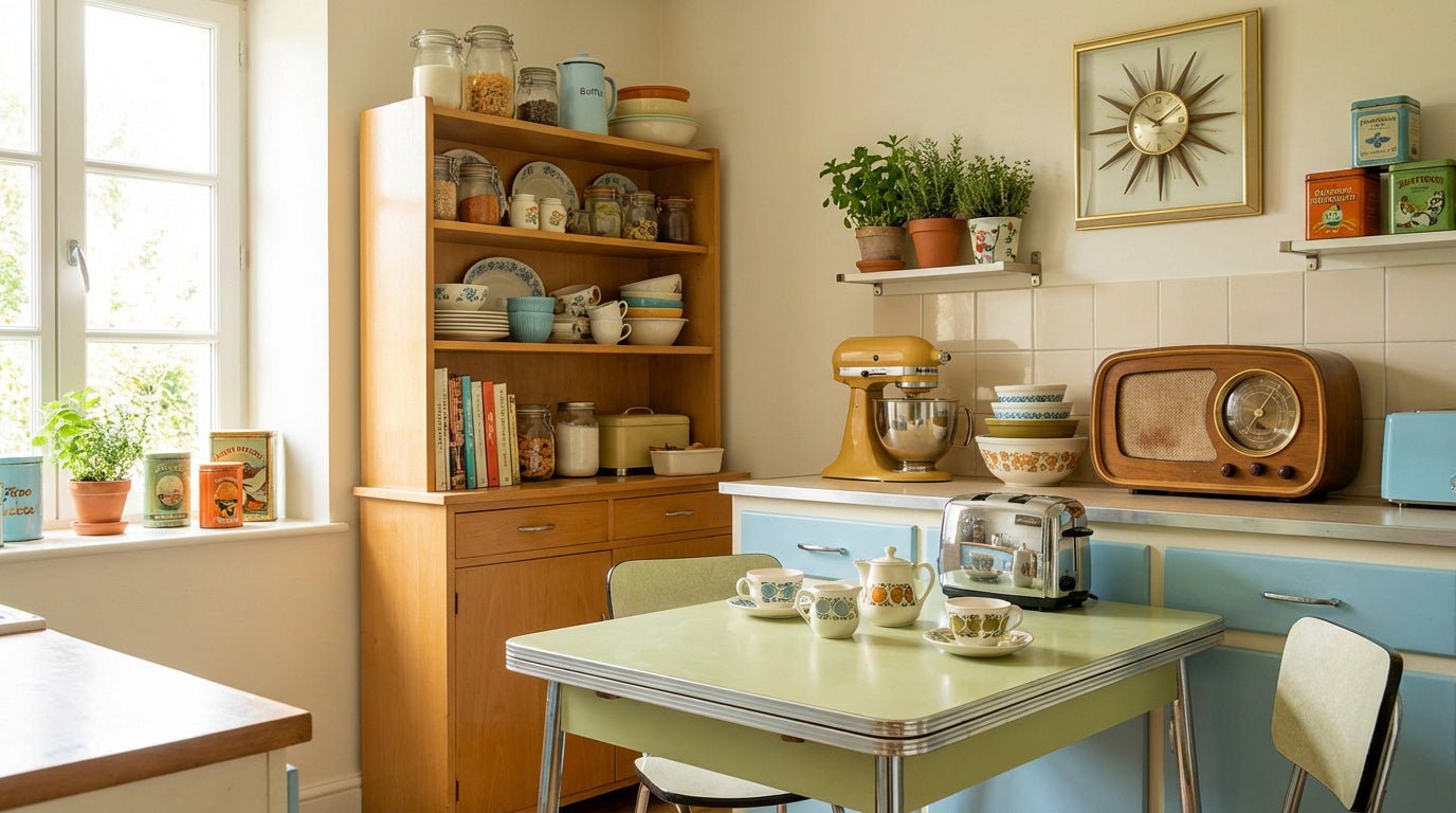 Cuisine Rétro & Vintage : Objets, Meubles et Couleurs par Décennie