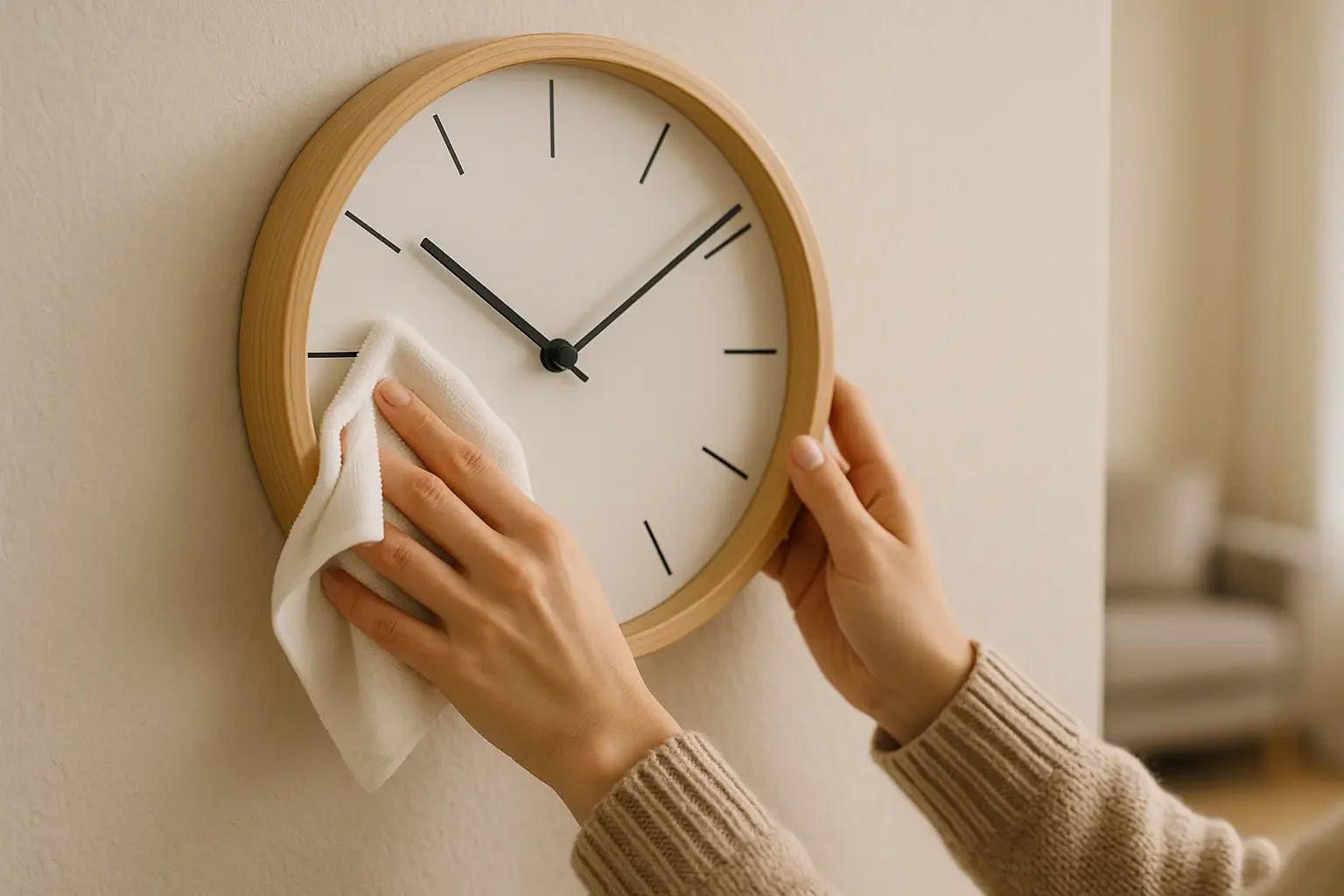 Entretien et nettoyage de votre horloge murale