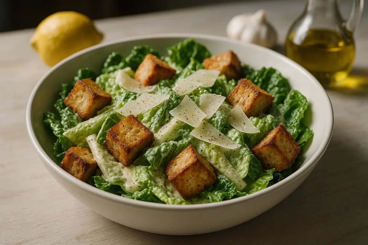 Recette de la salade césar authentique et facile à préparer