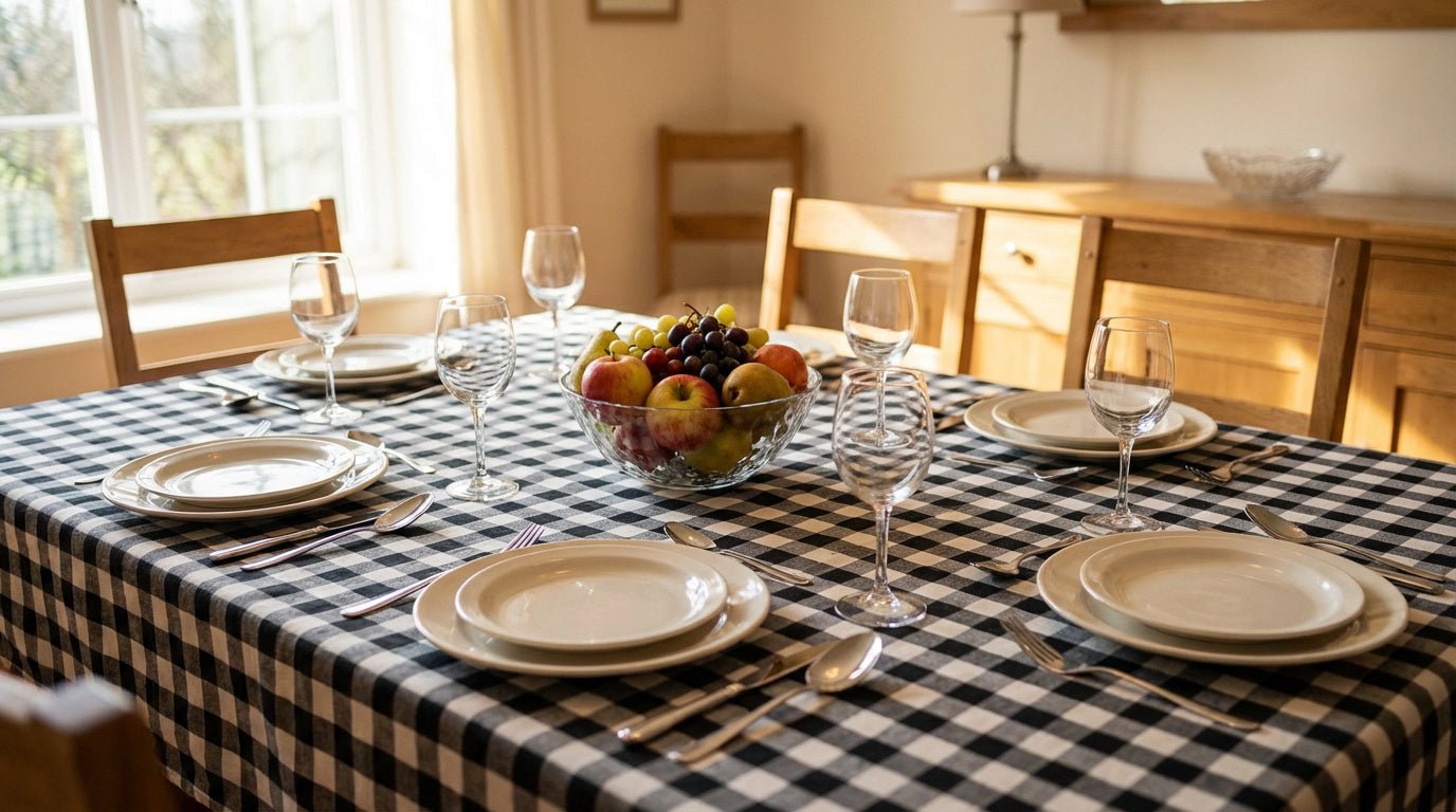 Nappe Damier : Le Guide Complet (Couleurs, Matières et Tailles)