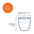 Lot de 6 verres Duralex Le Gigogne transparent 9 cl