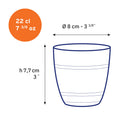 Lot de 6 verres Duralex Le Gigogne transparent 22 cl