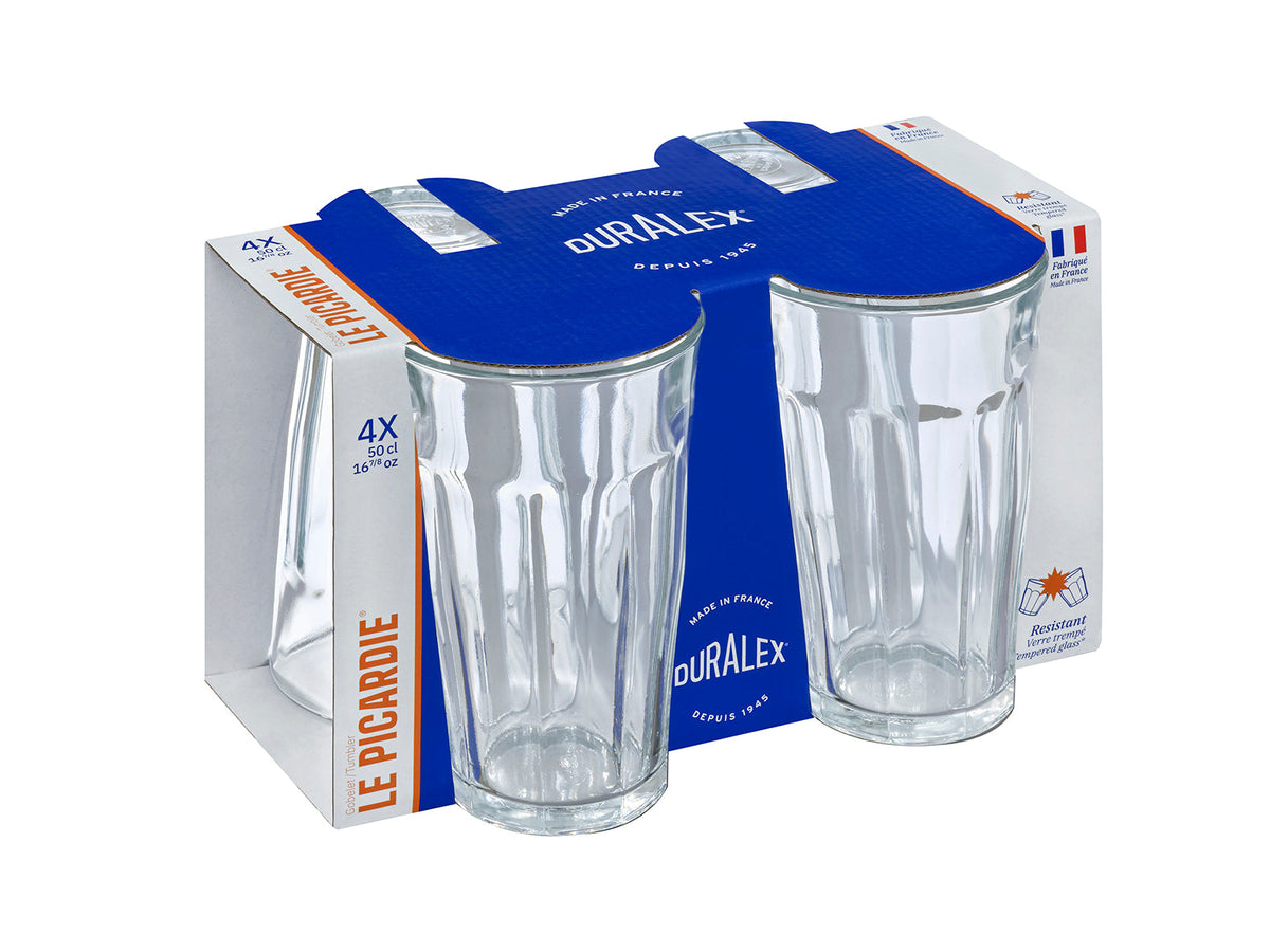 Lot de 4 verres Duralex Picardie transparent 50 cl