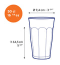 Lot de 4 verres Duralex Picardie transparent 50 cl