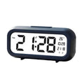 Réveil digital slim marine, vue studio fond blanc