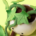 Détail des feuilles de lierre de la peluche Jellycat Amuseables Ivy