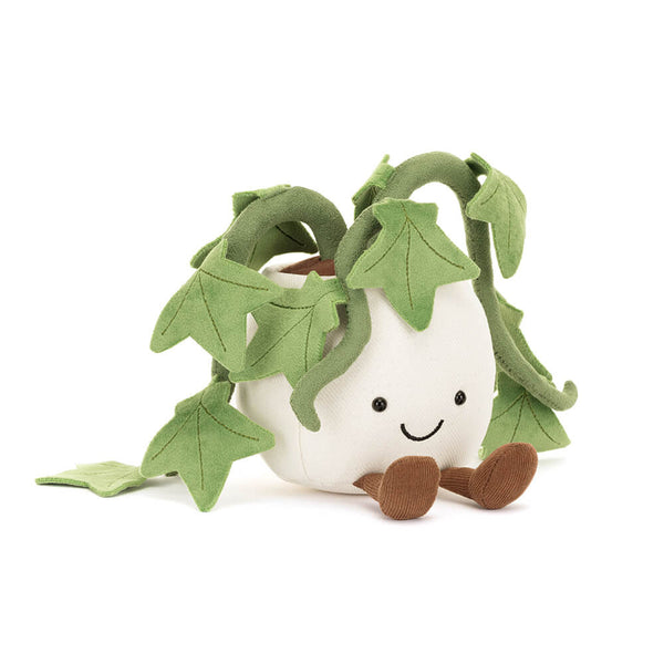 Peluche Jellycat Amuseables Ivy, pot de lierre souriant