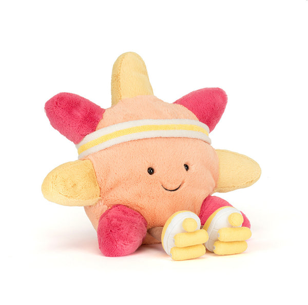 Peluche Jellycat Amuseables Sun Roller Skates, soleil en rollers