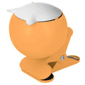 Cendrier Boule à Clipser Retro 70s Vintage orange, design rétro, pince anti-rayures, décoration maison vintage années 70.