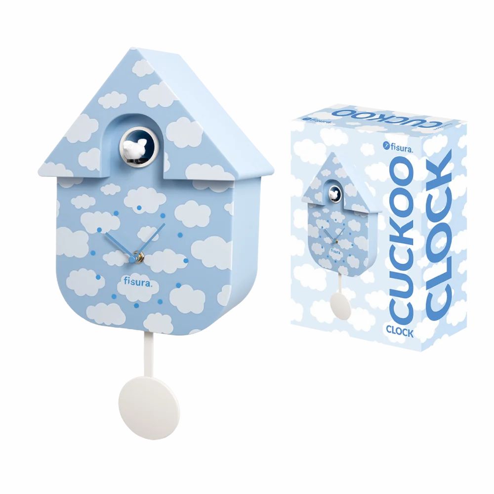 Horloge à Coucou Fisura – Design Nuage