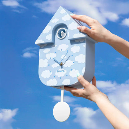 Horloge à Coucou Fisura – Design Nuage