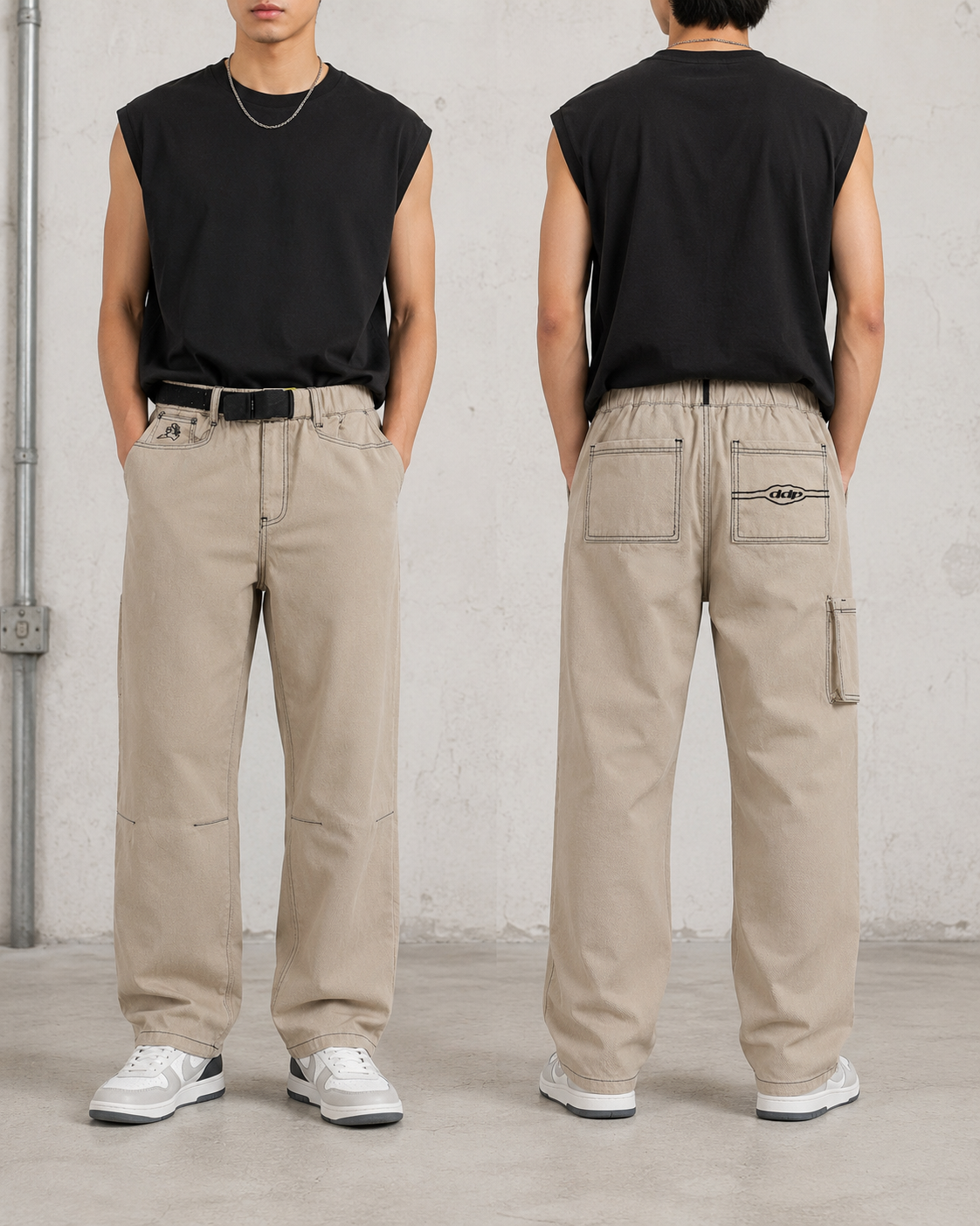 Pantalon cargo beige – DDP
