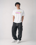 T-shirt DDP Back2Pop blanc – logo coloré à l'avant