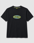 T-shirt DDP95 logo ovale noir – grand logo ddp imprimé sur la poitrine