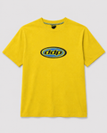 T-shirt DDP95 logo ovale jaune – grand logo ddp imprimé sur la poitrine