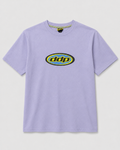 T-shirt DDP95 logo ovale mauve – grand logo ddp imprimé sur la poitrine