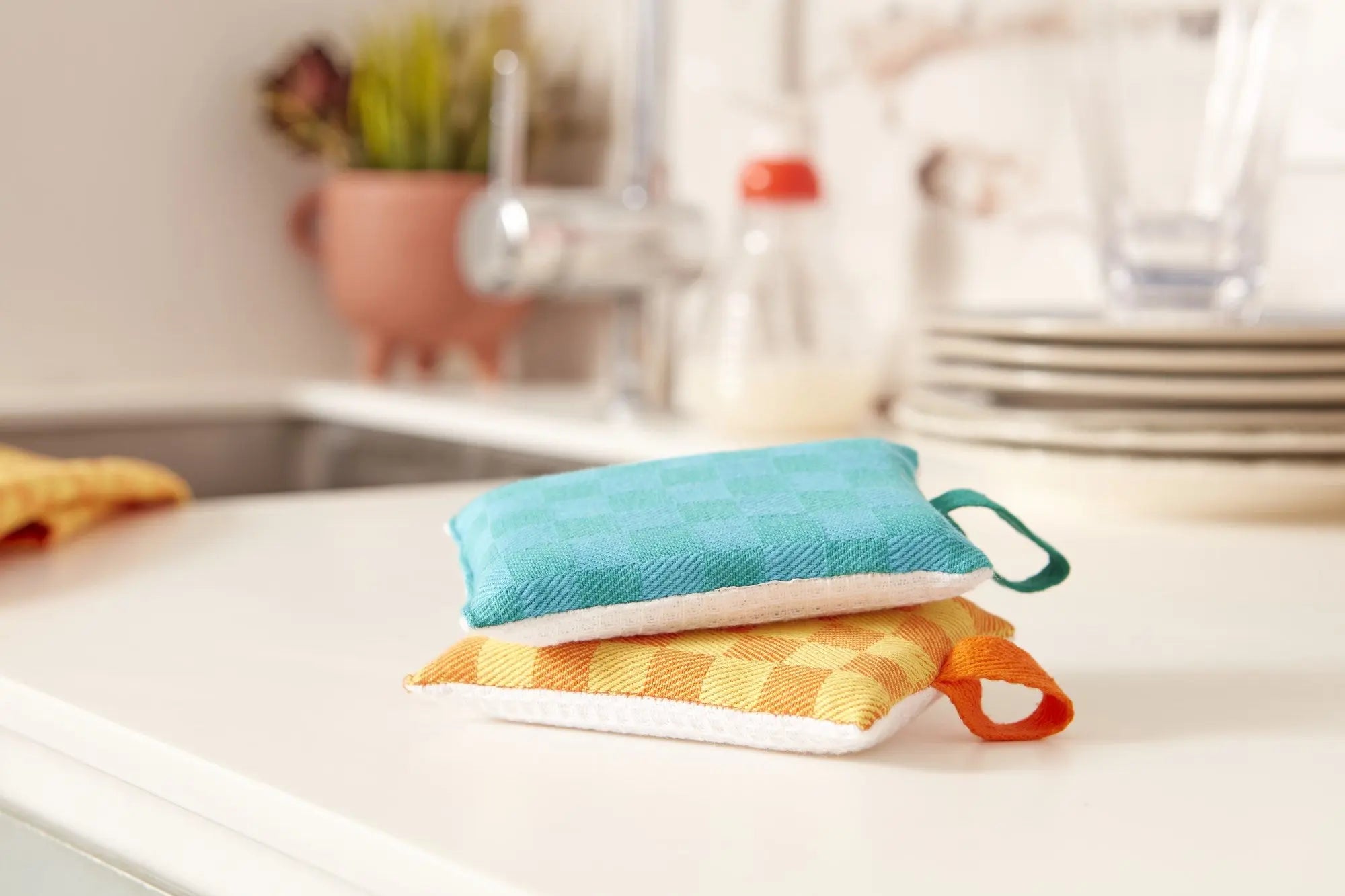 Eponges lavables & réutilisables (en lot de 2)-LA CARAFE-
