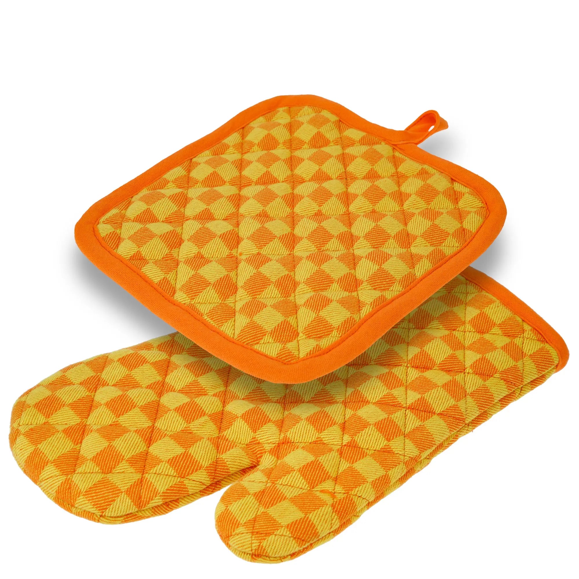 Gant de Cuisine et Manique - Damier-LA CARAFE- PAMPLEMOUSSE