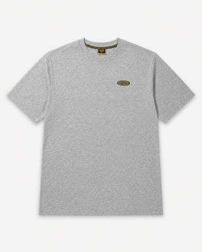 T-shirt DDP95 gris chiné, coton uni streetwear DDP, coupe droite unisexe