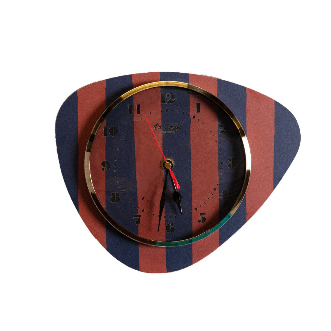 Horloge mediator motif rayures