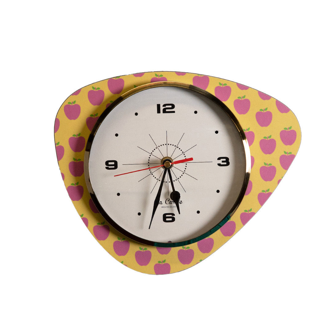 Horloge Rétro Imprimée – Design Vintage et Esprit Années 60