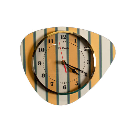 Horloge mediator motif rayures