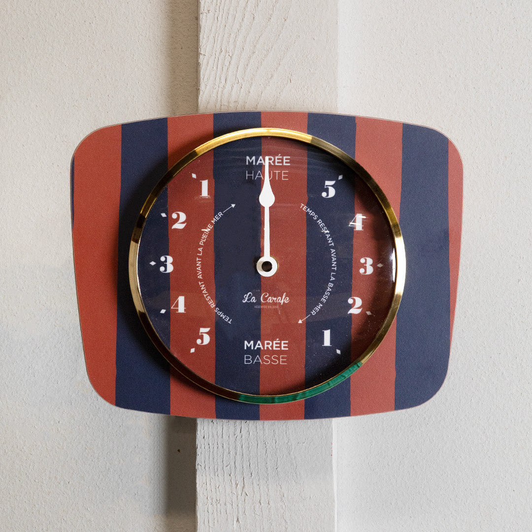 Horloge des Marées Rétro Imprimée