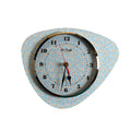 Horloge Murale Médiator Motif Petites Fleurs Bleu Ciel – Pendule Rétro vintage années 50-70 déco maison vintage