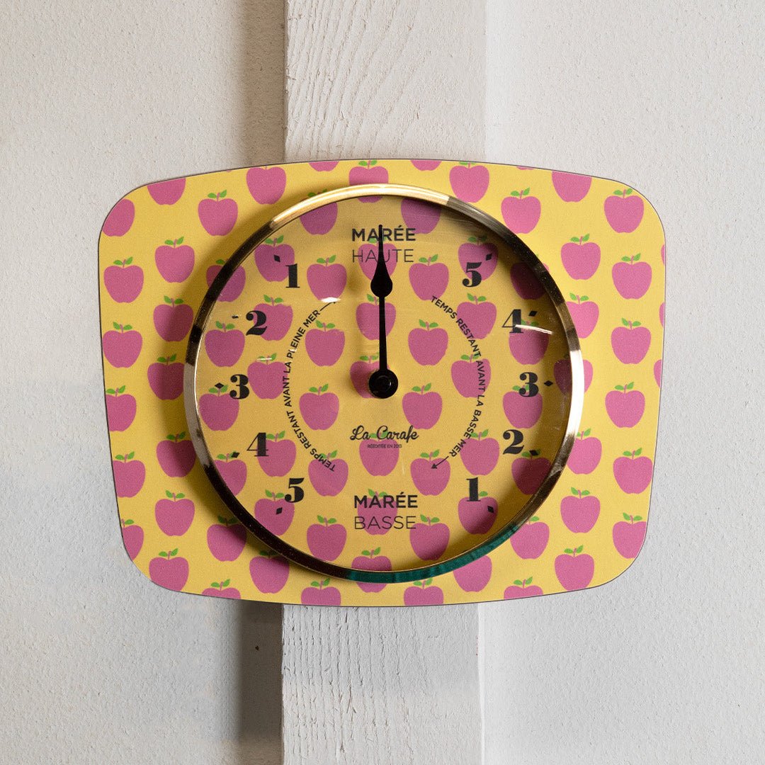 Horloge des marées motif pommes – La Carafe