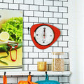 Horloge Murale Médiator Orange Abricot Cadran Beige – Pendule Rétro vintage des années 50-70 pour décoration maison vintage