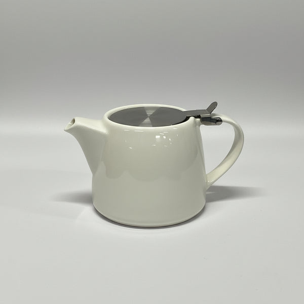 Théière Céramique Vintage 500ml – Design Rétro Coloré en céramique blanche, style années 50-70, décoration maison vintage.