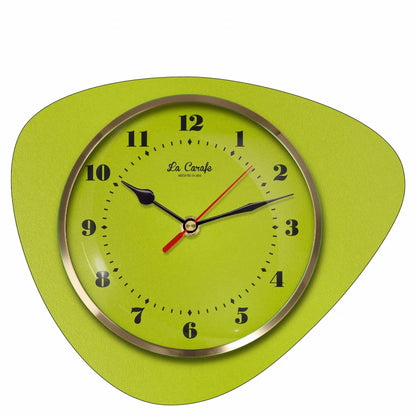 Horloge Vintage Année 70 couleur vert | La Carafe