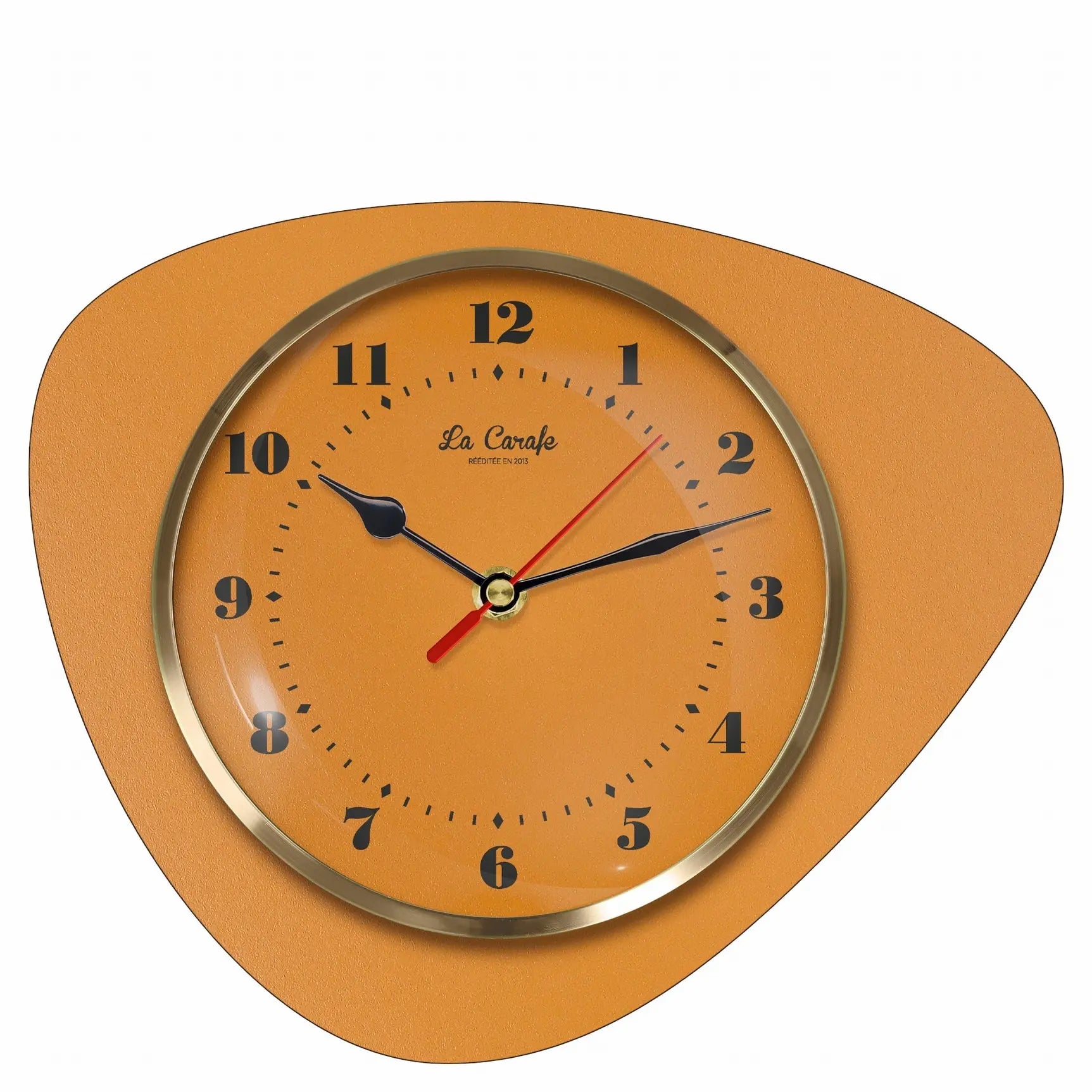 Horloge Vintage Année 70 couleur orange | La Carafe