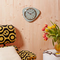 Horloge Murale Médiator Vert Vintage Cadran Uni – Pendule Rétro style années 50-70, décoration maison rétro authentique.