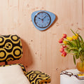 Horloge Murale Médiator Bleu Vintage Cadran Uni – Pendule Rétro style années 50-70 pour décoration maison vintage authentique.